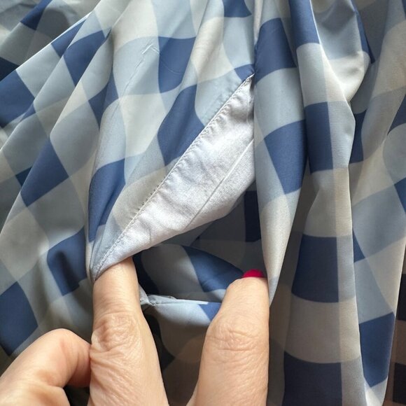 Staud Blanche Ombre Gingham Midi Dress Womens Size S Picnic Cottagecore Pockets - Picture 5 of 12